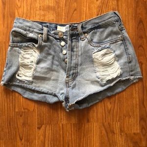 Brandy Melville high waisted jean shorts
